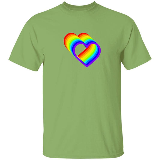 Rainbow Heart- t-shirt | GIFTS FOR ANYONE (Green, Brown, Orange, Red, Maroon, Purple)