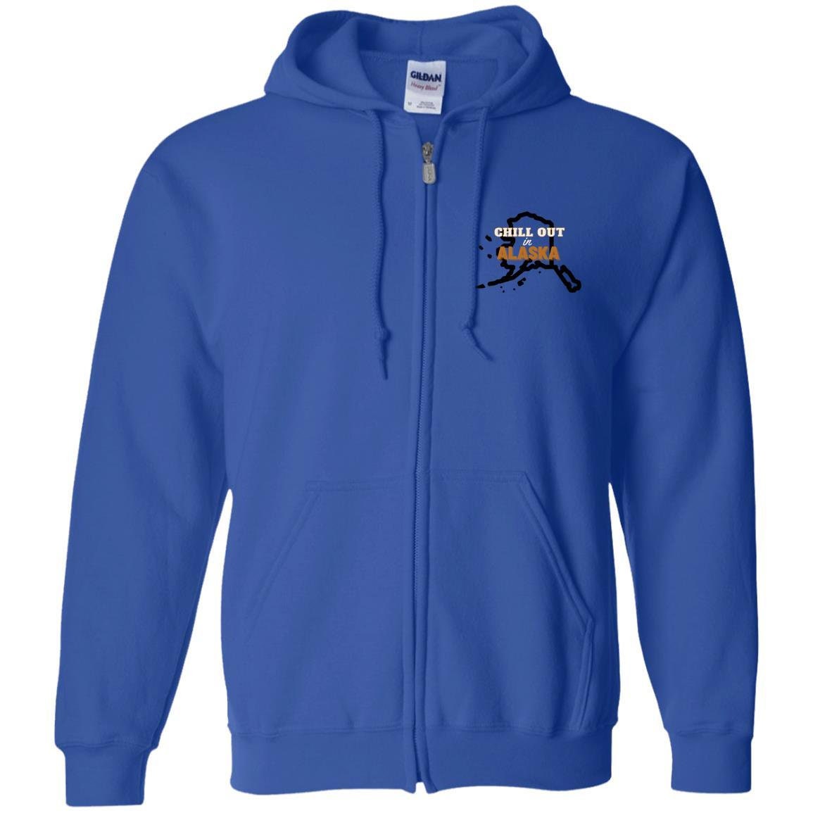 Alaska State Zip Up Hooded Sweatshirt | Alaska State Clothing | GIFTS FOR HIM or her